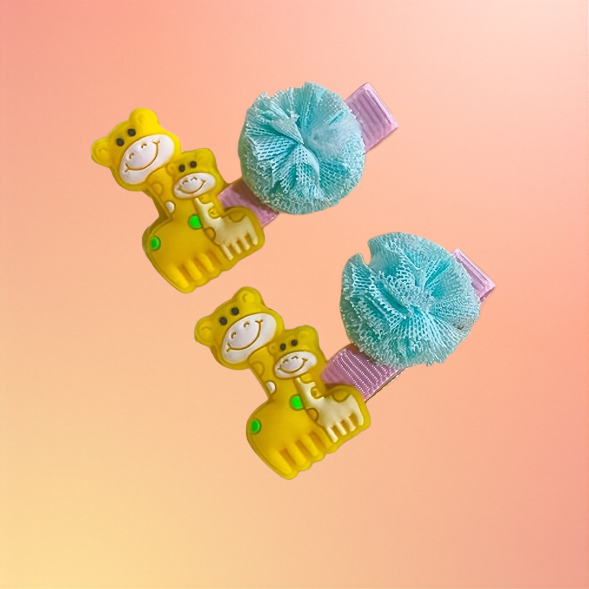 Giraffe Character Hair Pins