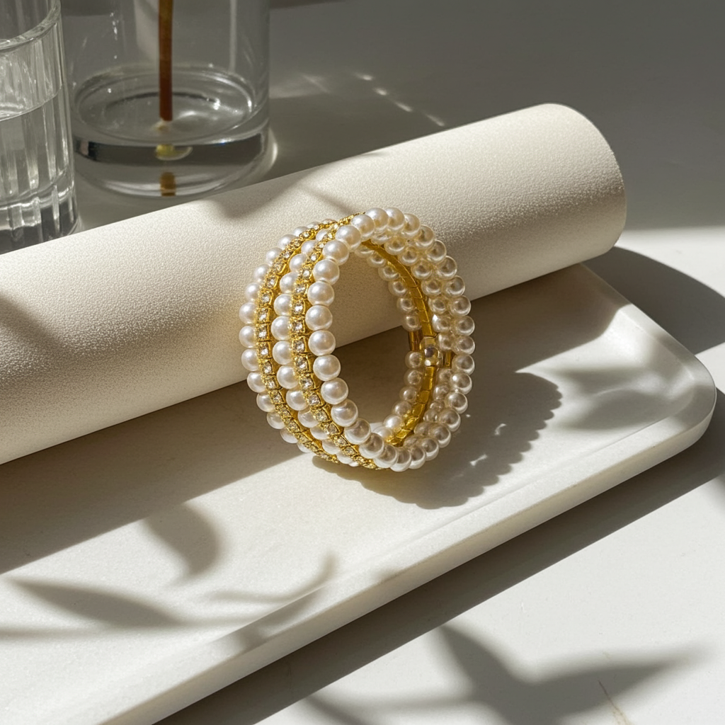 Adjustable Pearl Bracelet