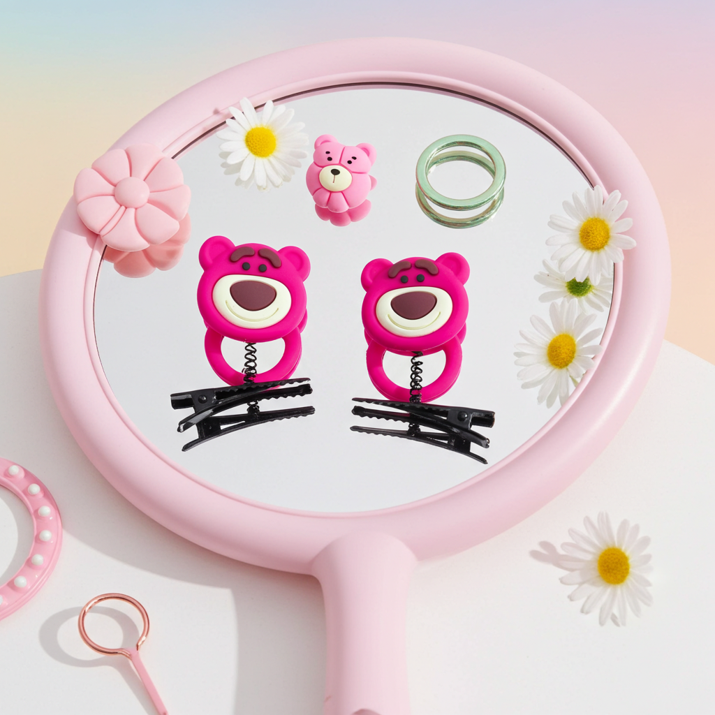 Bear Spring Hair Pins