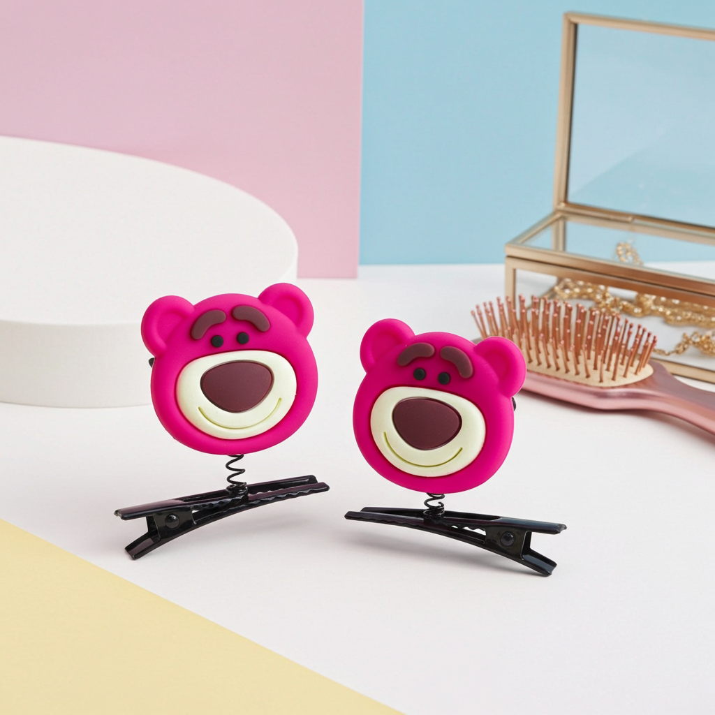 Bear Spring Hair Pins