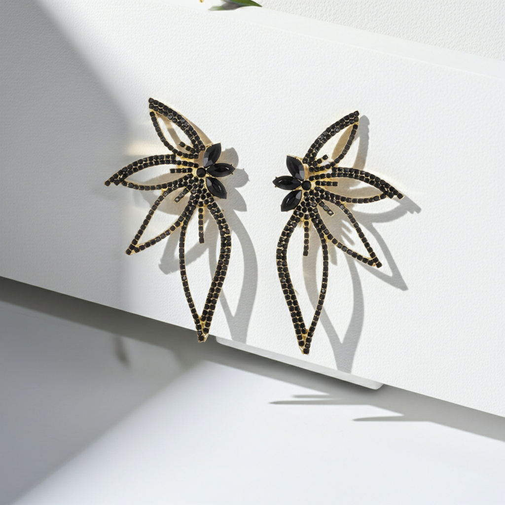 Crystal Butterfly Earrings