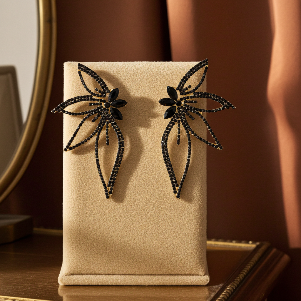 Crystal Butterfly Earrings