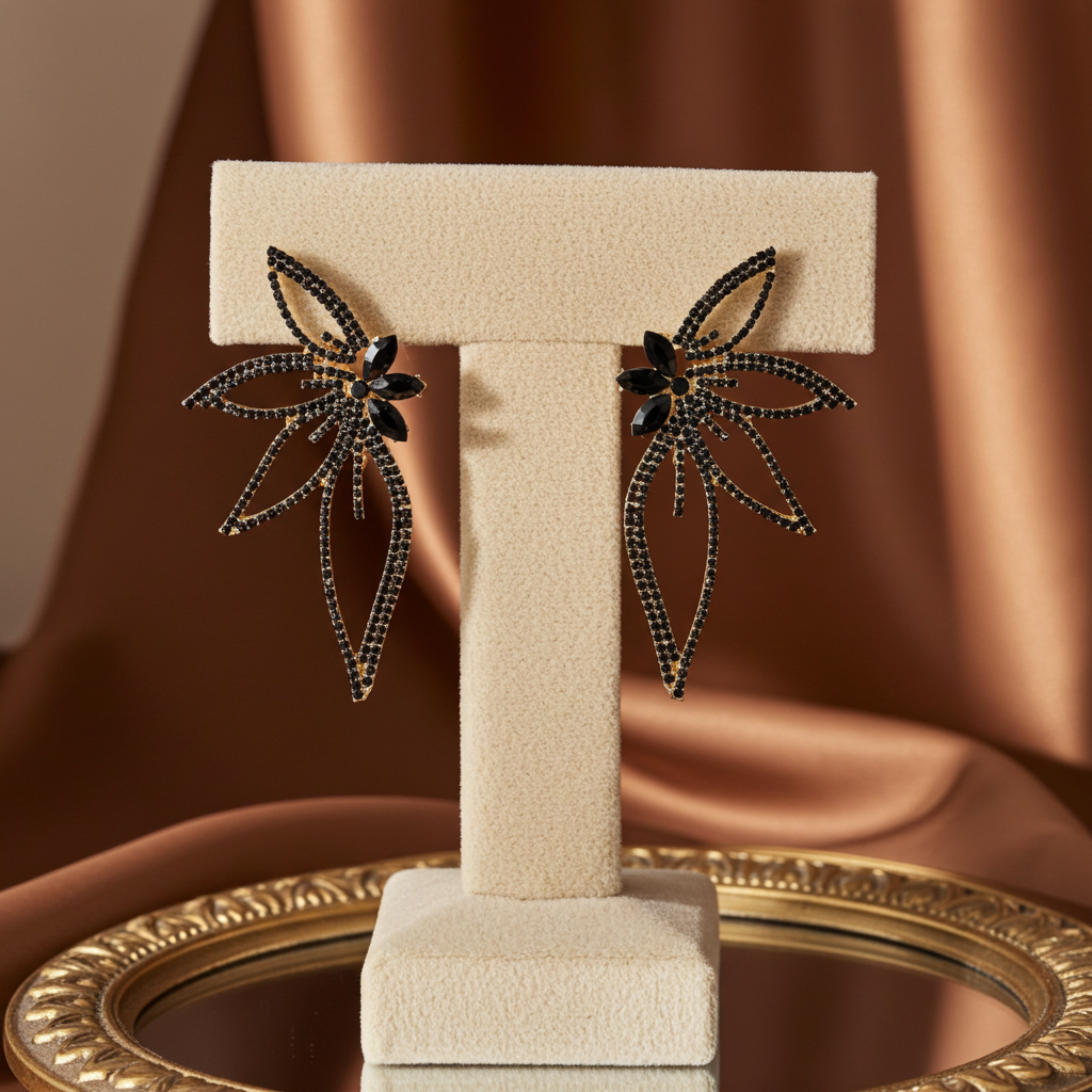 Crystal Butterfly Earrings
