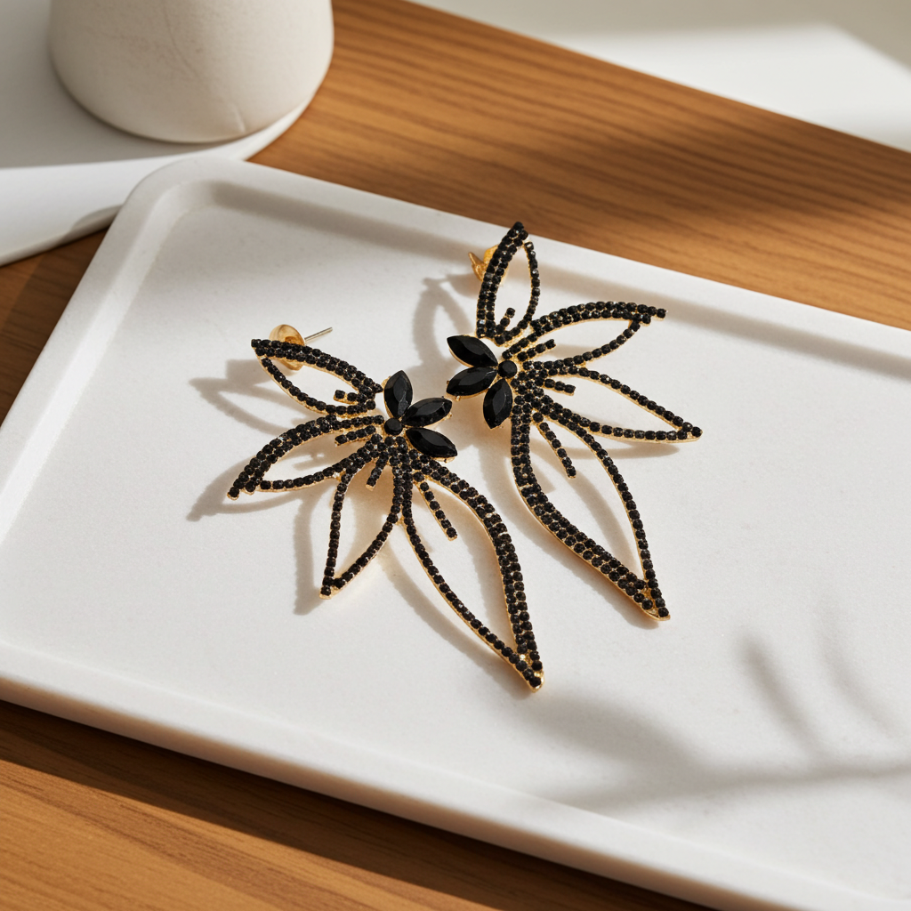 Crystal Butterfly Earrings