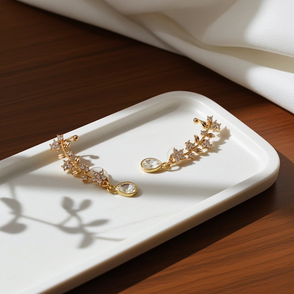 Crystal Vine Earrings