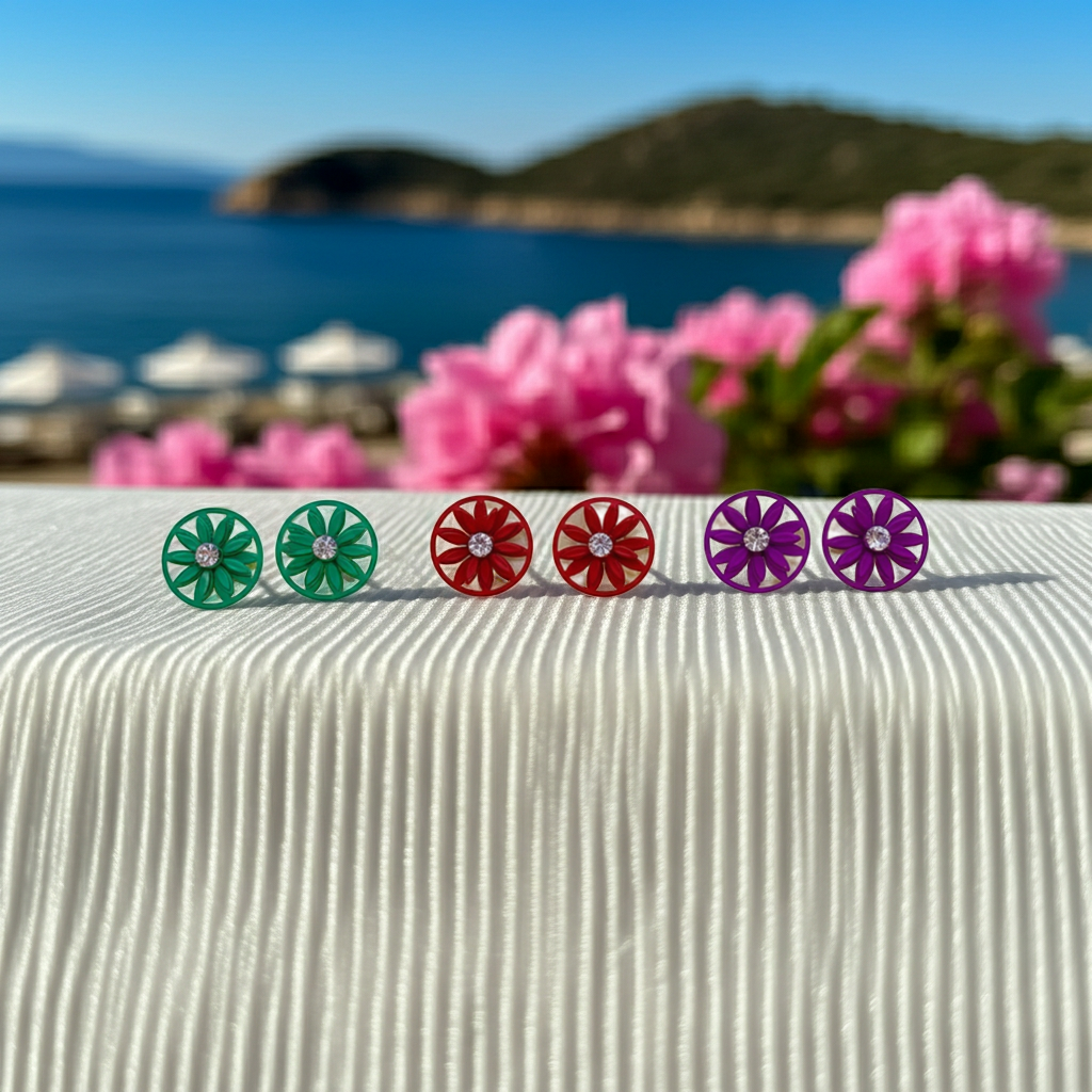 Daisy Floral Studs