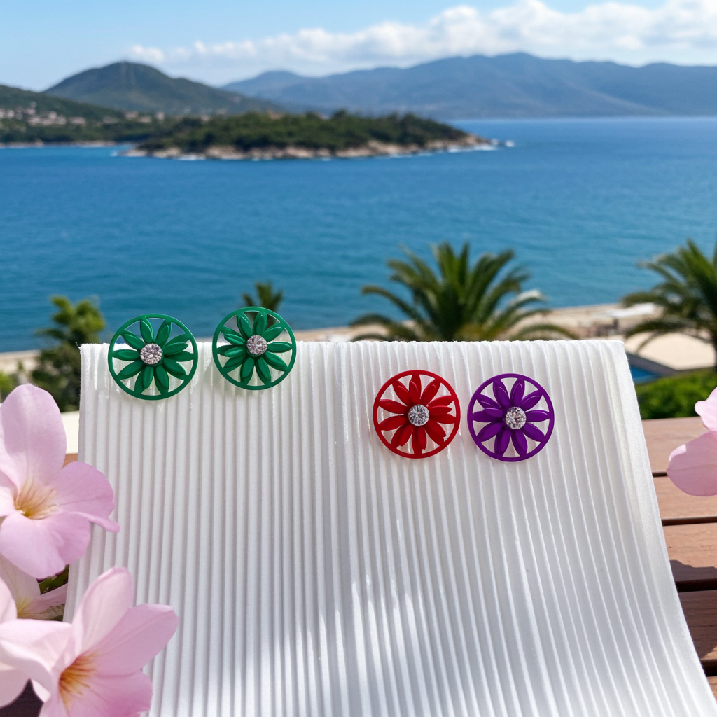 Daisy Floral Studs