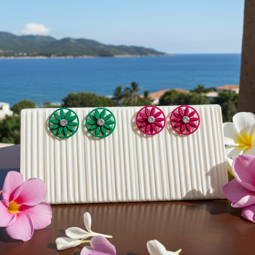 Daisy Floral Studs