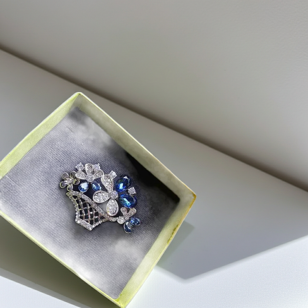 Flower Basket Brooch