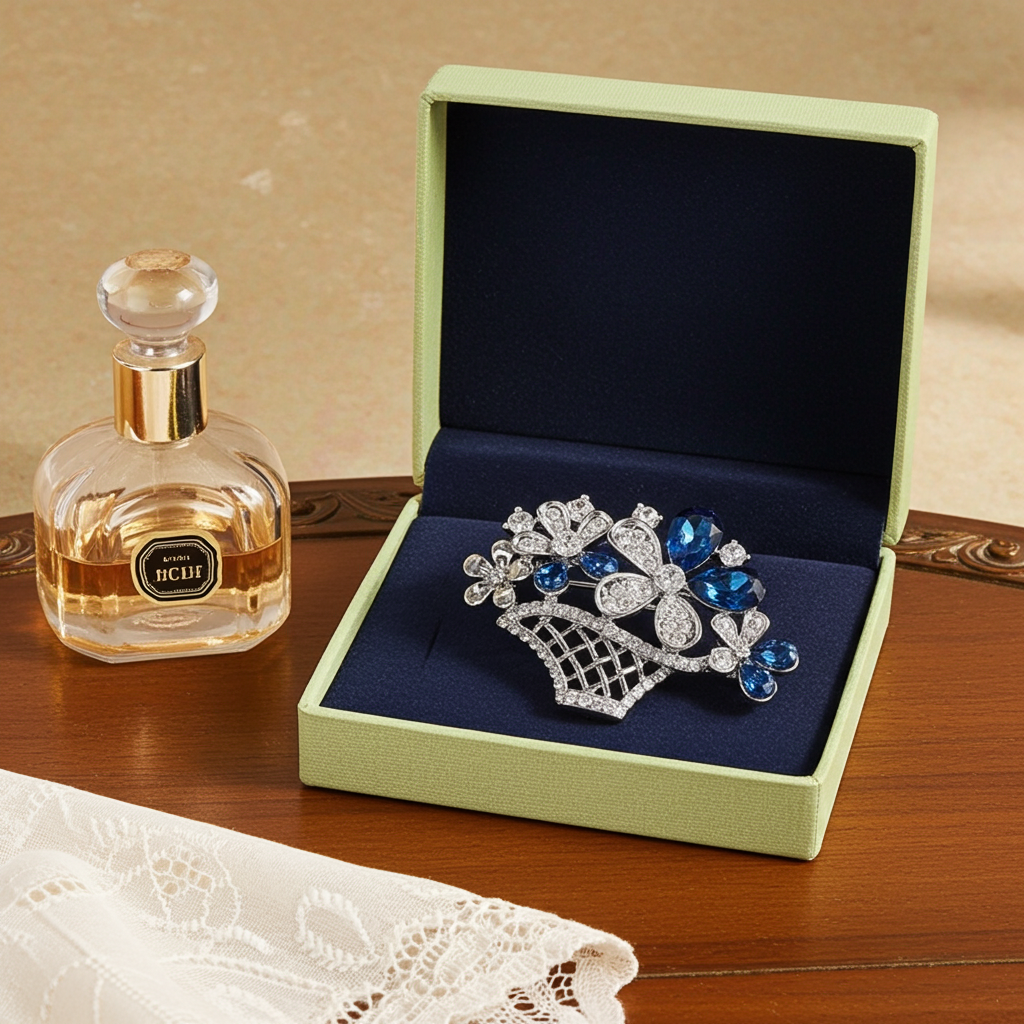 Flower Basket Brooch