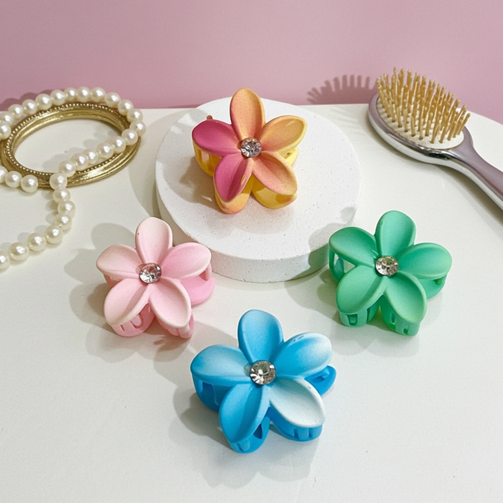 Flower Hair Clips