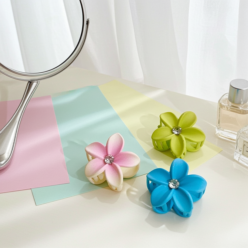 Flower Hair Clips