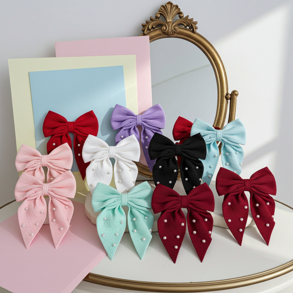 Pearl Bow Pins