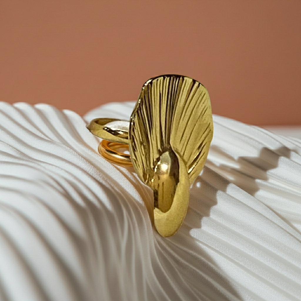 Rose Petal Gold Ring