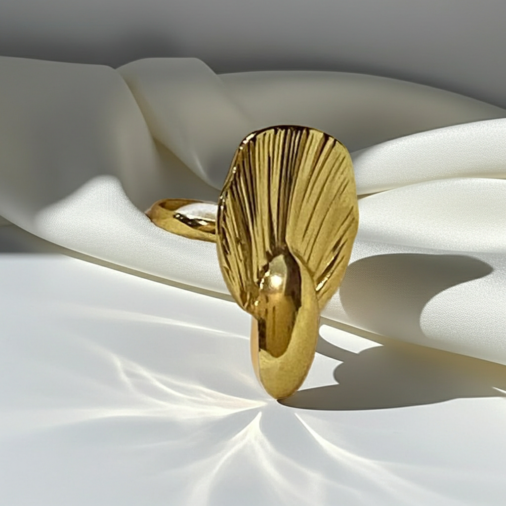 Rose Petal Gold Ring