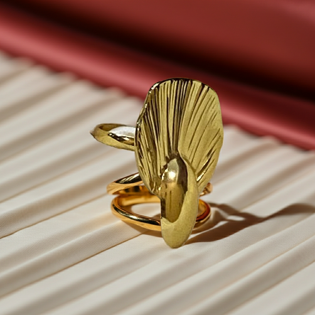 Rose Petal Gold Ring