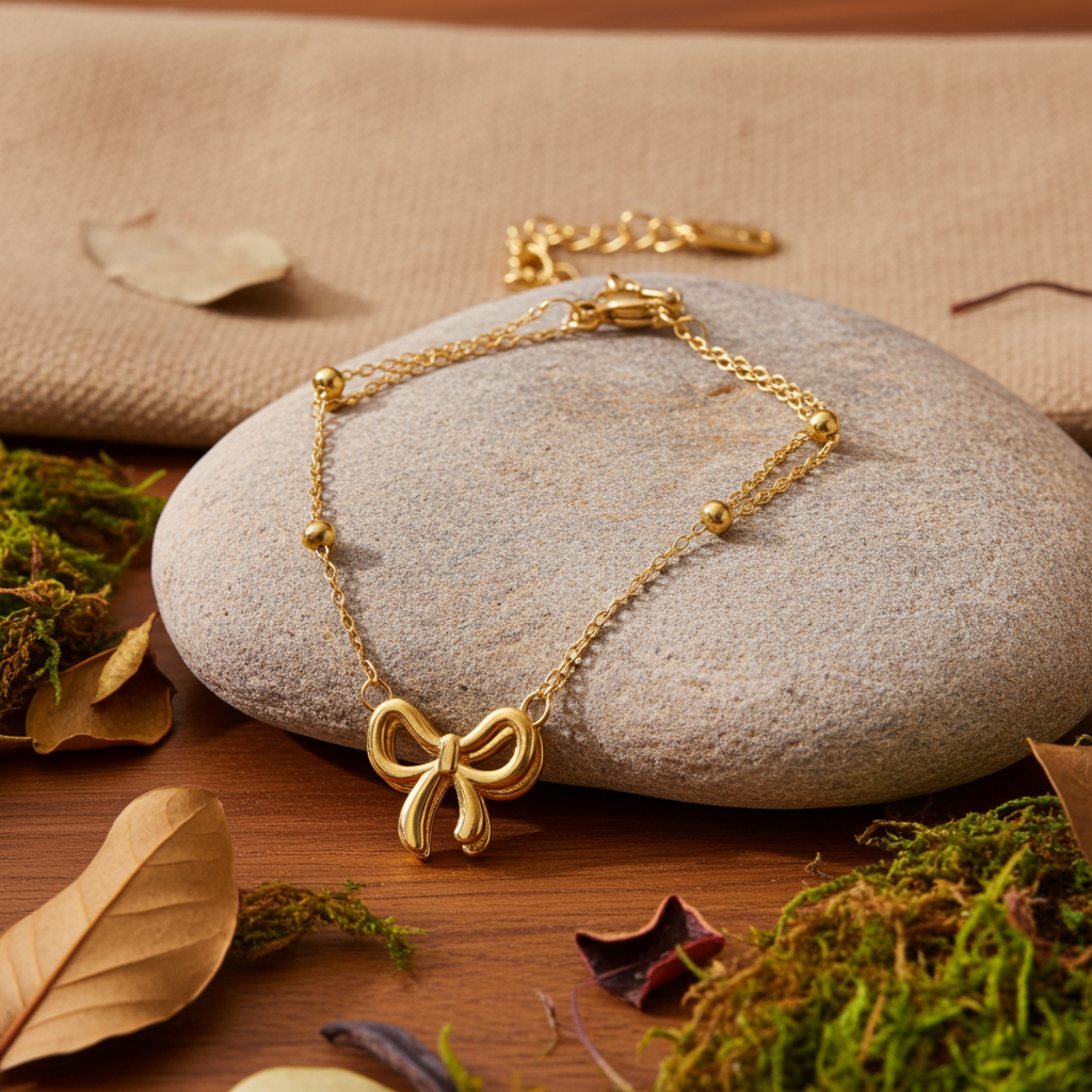 Stainless Steel Bow Bracelet