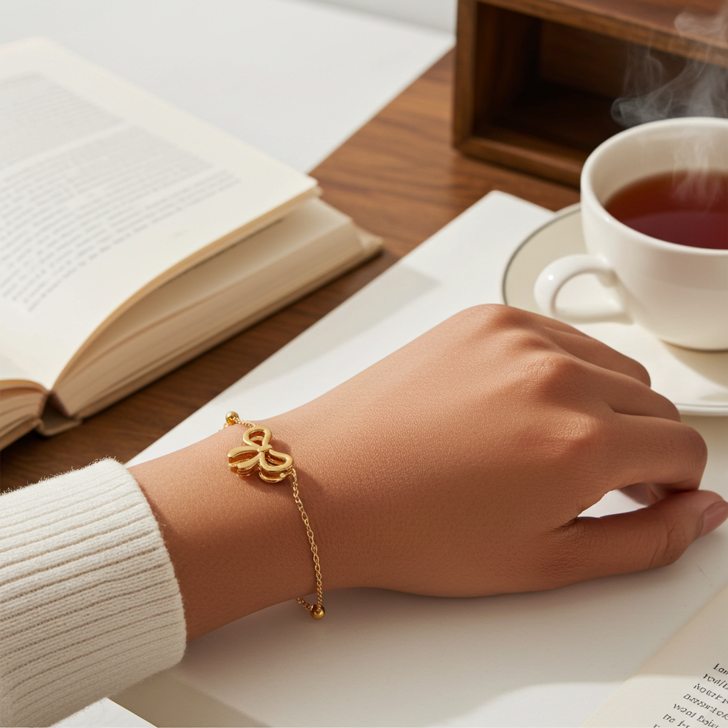 Stainless Steel Bow Bracelet
