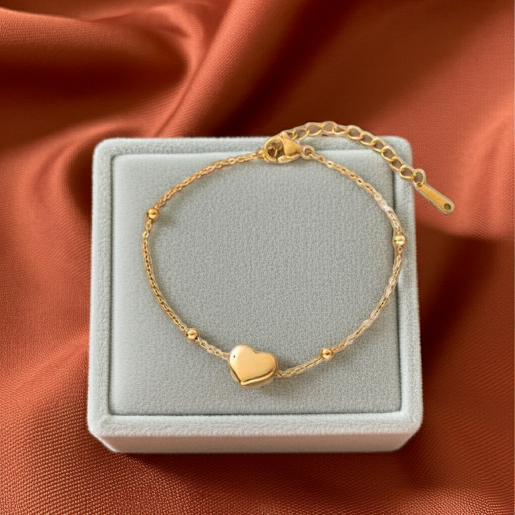 Stainless Steel Heart Bracelet