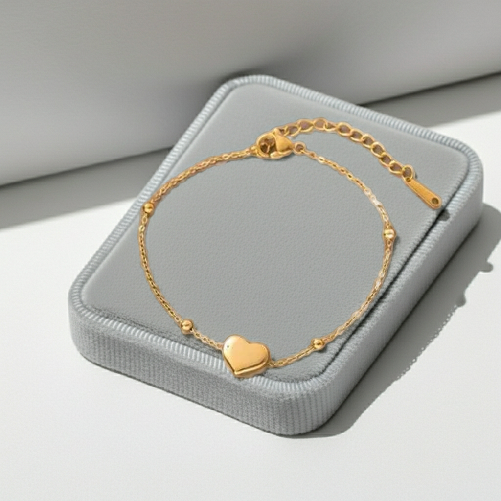 Stainless Steel Heart Bracelet