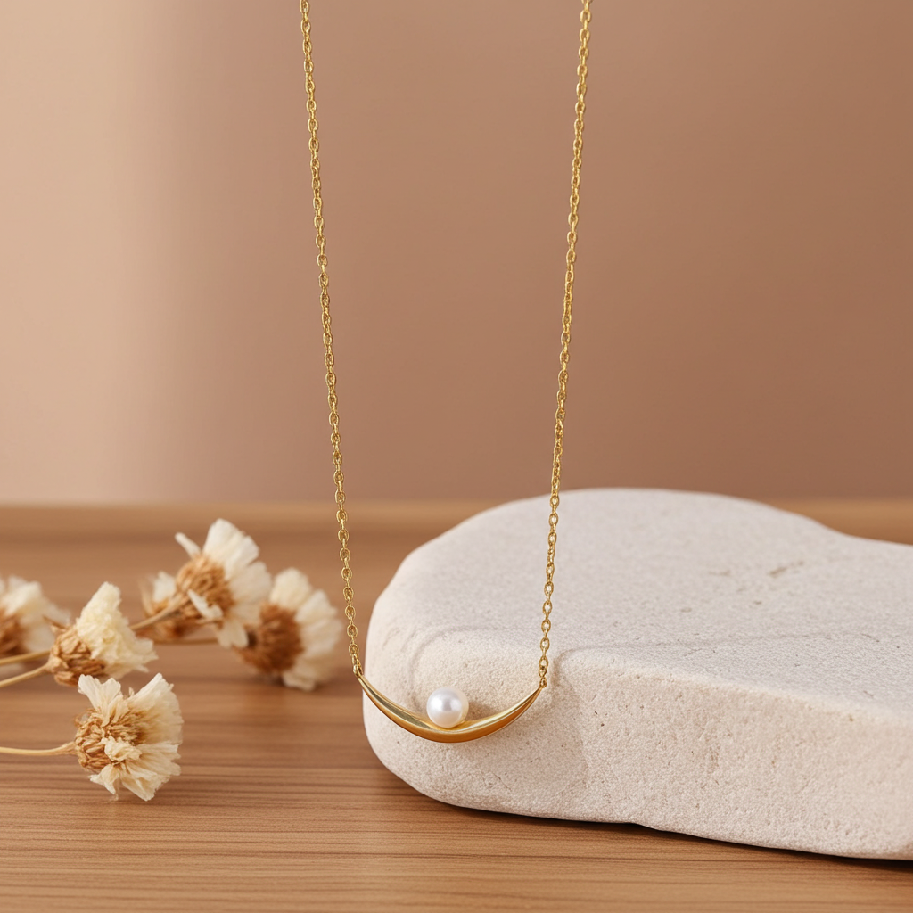 Stainless Steel Pearl Pendant