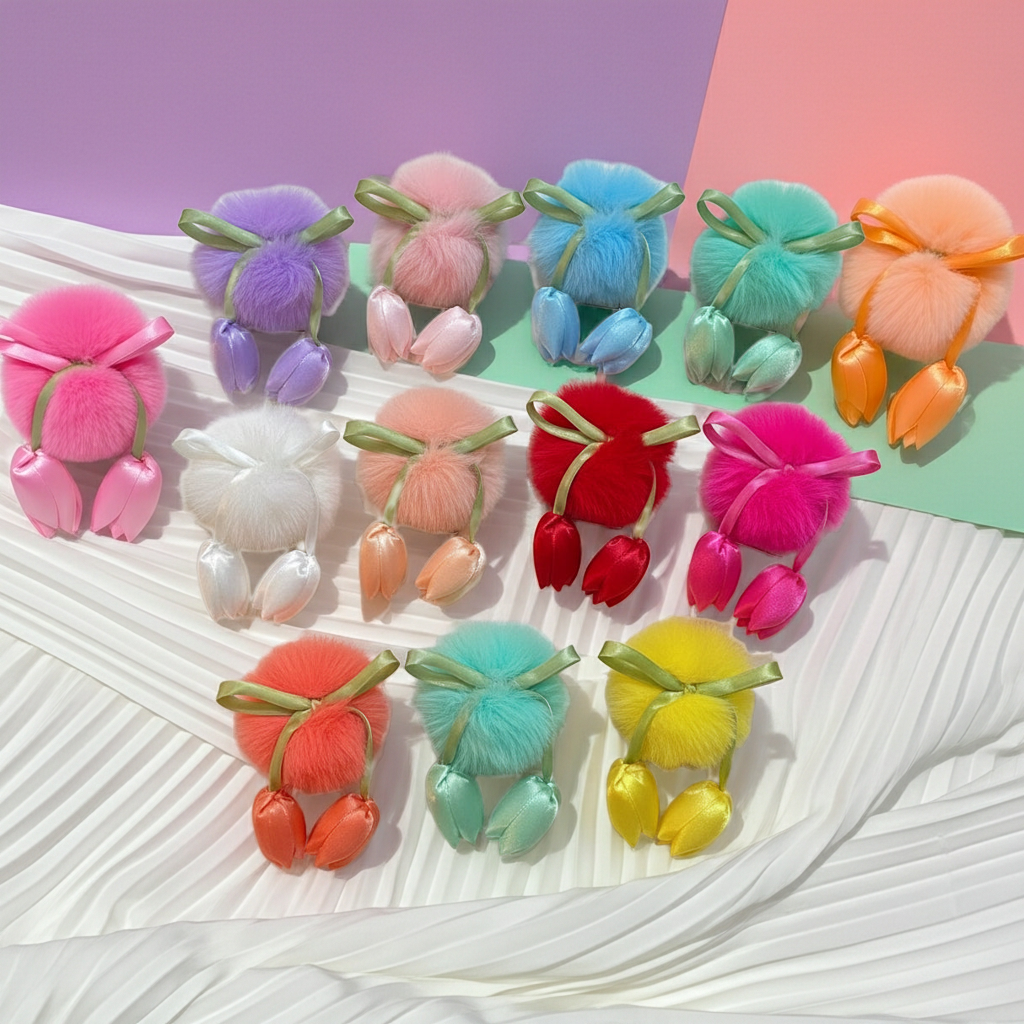 Tulip Fur Pins