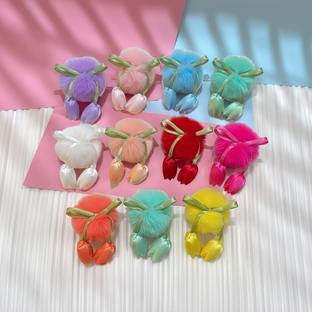 Tulip Fur Pins