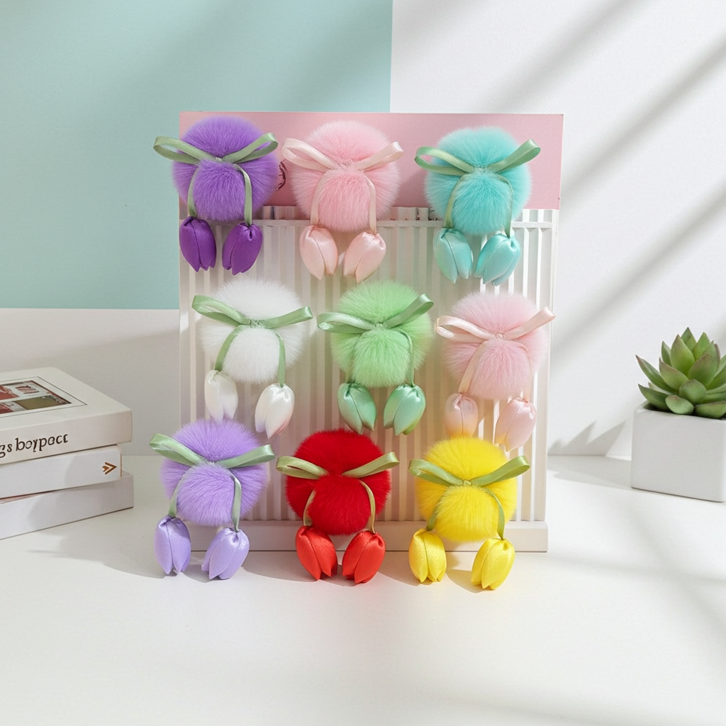 Tulip Fur Pins