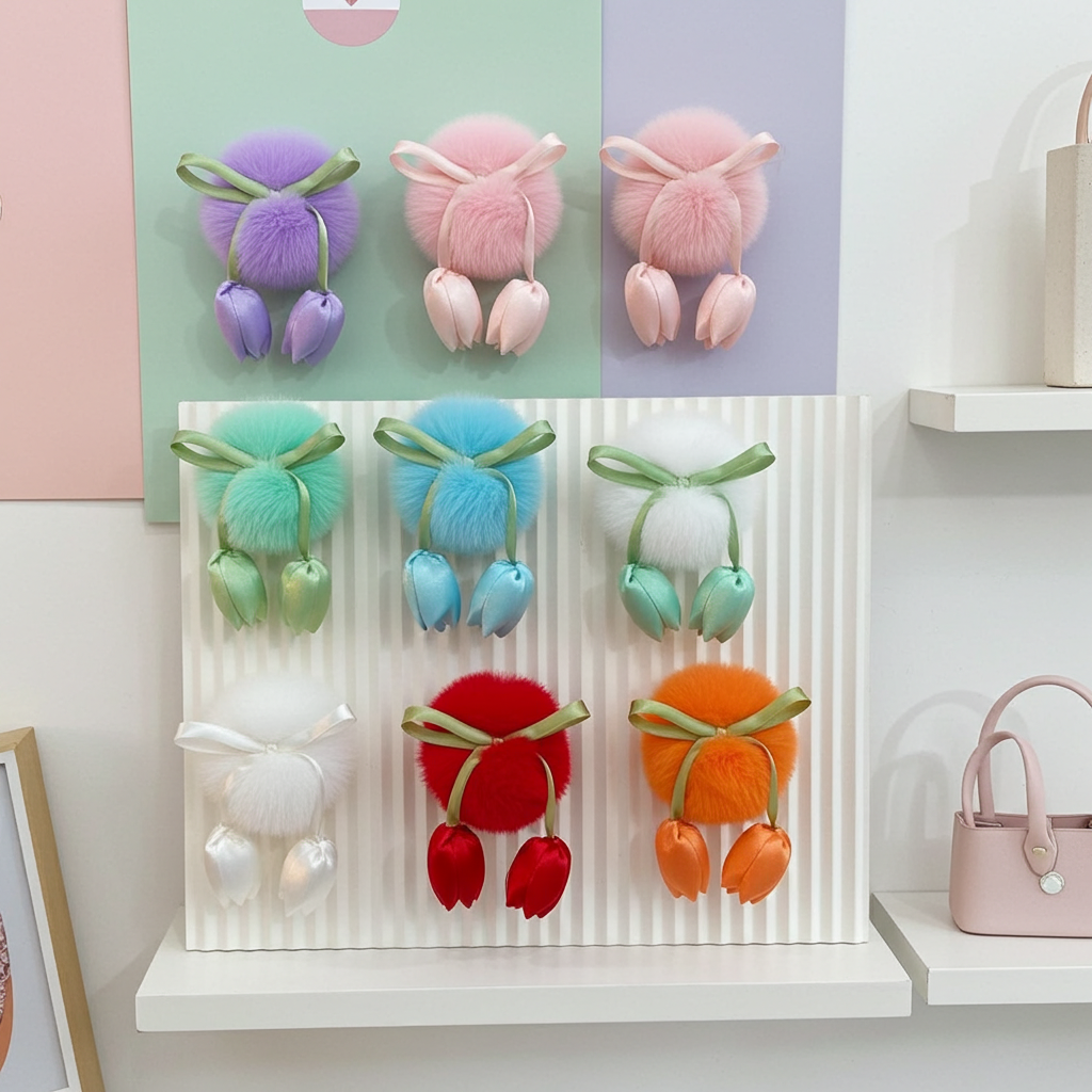 Tulip Fur Pins