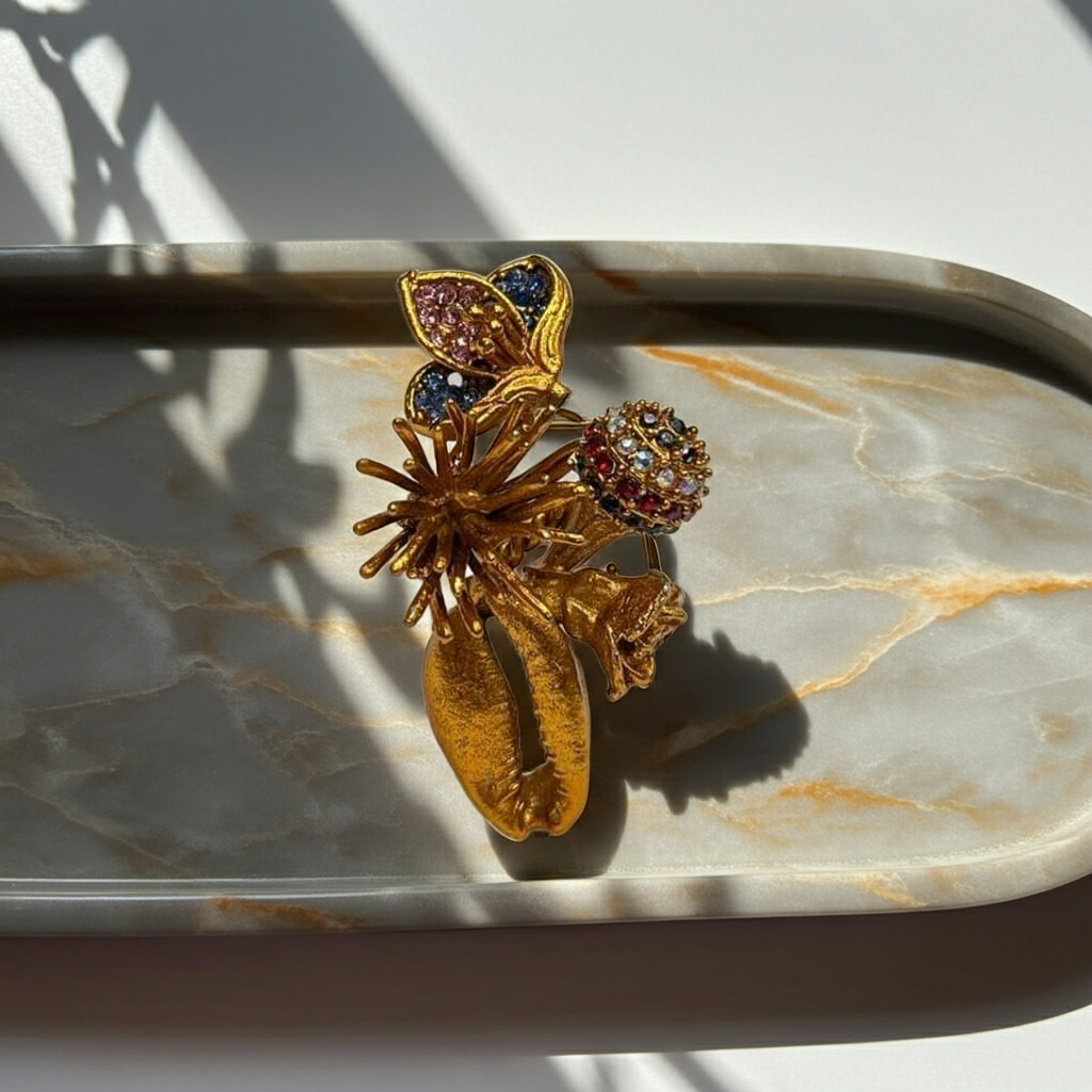 Turkish Style Floral Cocktail Ring