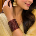 Maroon Raindrop Bangles Dreamy Designs