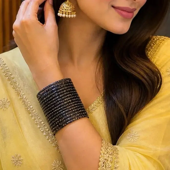 Black Raindrop Bangles Dreamy Designs