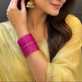 Dark Pink Raindrop Bangles Dreamy Designs