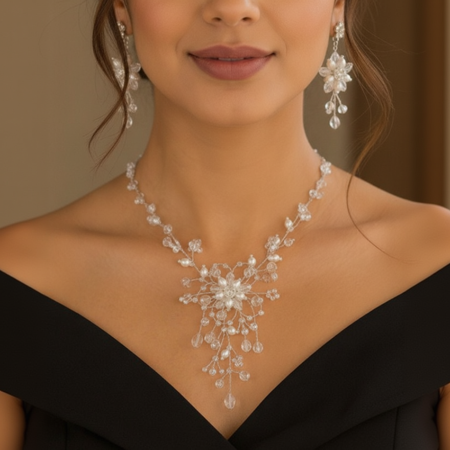 Floral Necklace Set Dreamy Designs