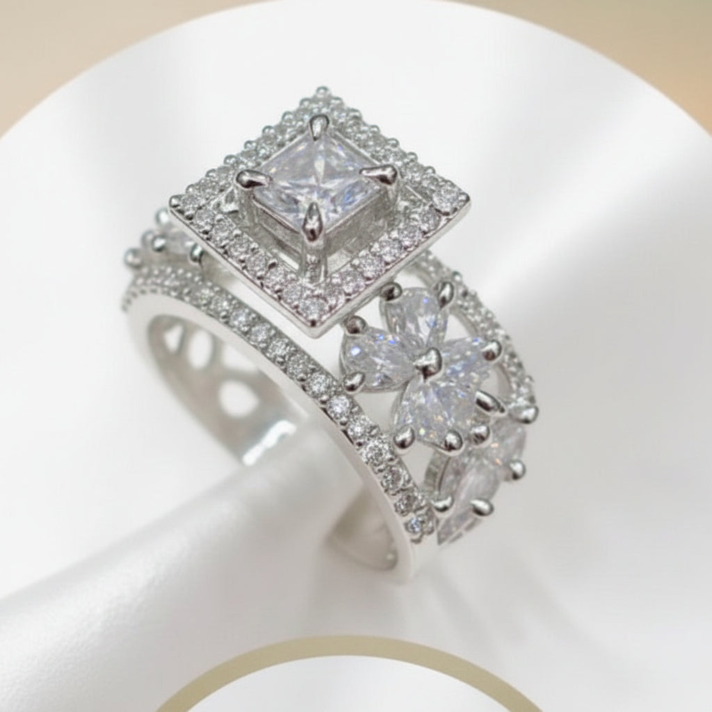 AD Zircon Stone Adjustable Size Ring Dreamy Designs