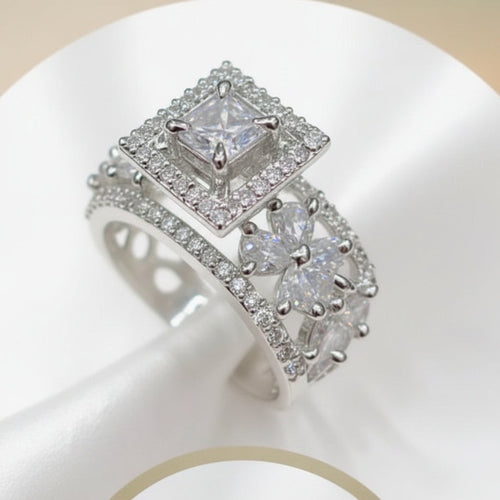 AD Zircon Stone Adjustable Size Ring Dreamy Designs