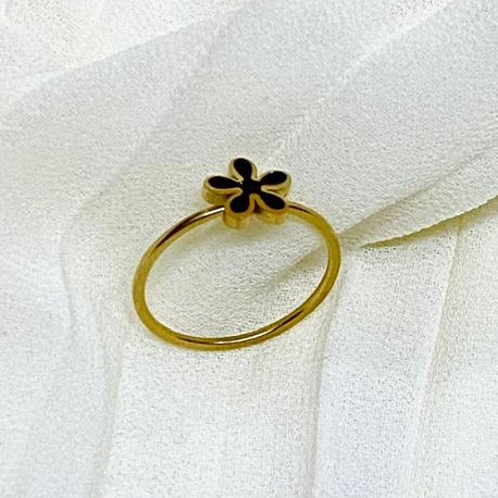 Floral Charm Stainless Steel Ring Dreamy Designs