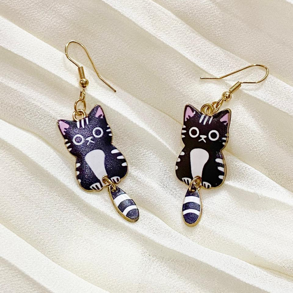 Black Kitty Earrings Dreamy Designs