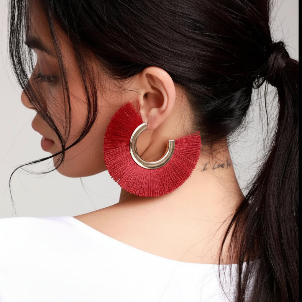 Multi Color Bloom Hoops Dreamy Designs