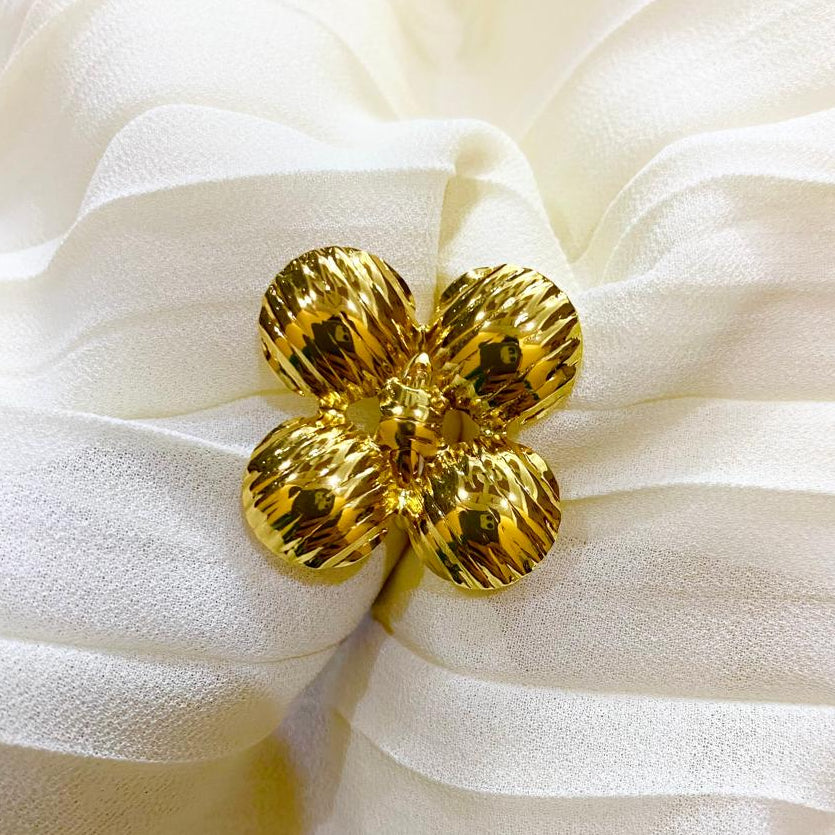 Dazzling Flower Stainless Steel Ring Dreamy Designs