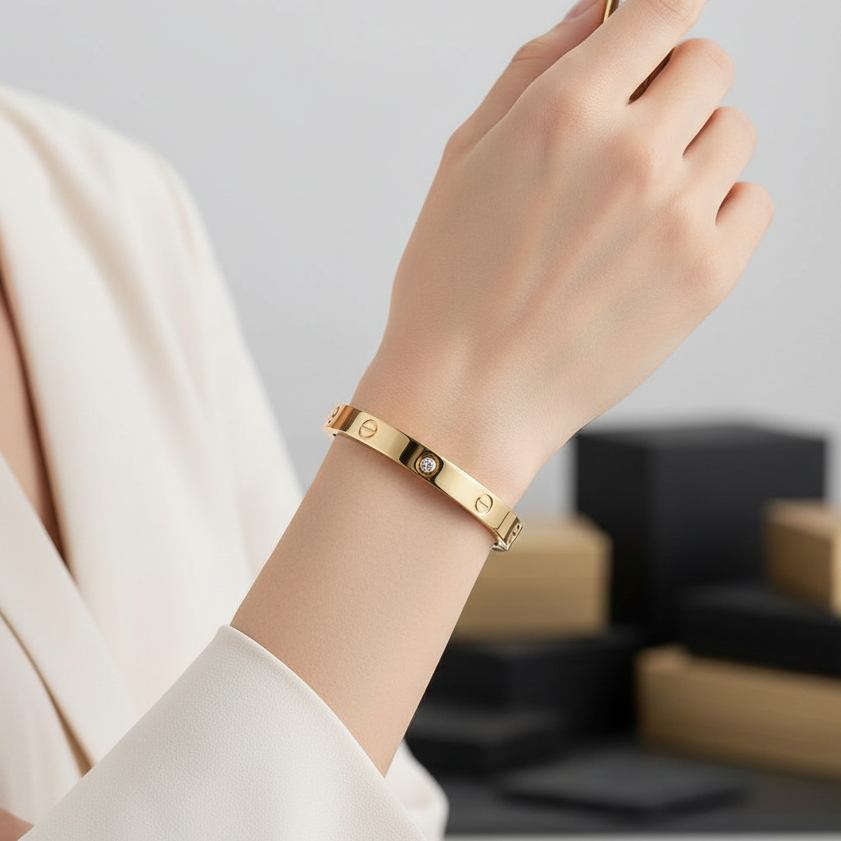 Stainless Steel Cartier Handcuff