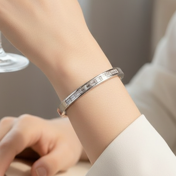 Stainless Steel Silver Handcuff