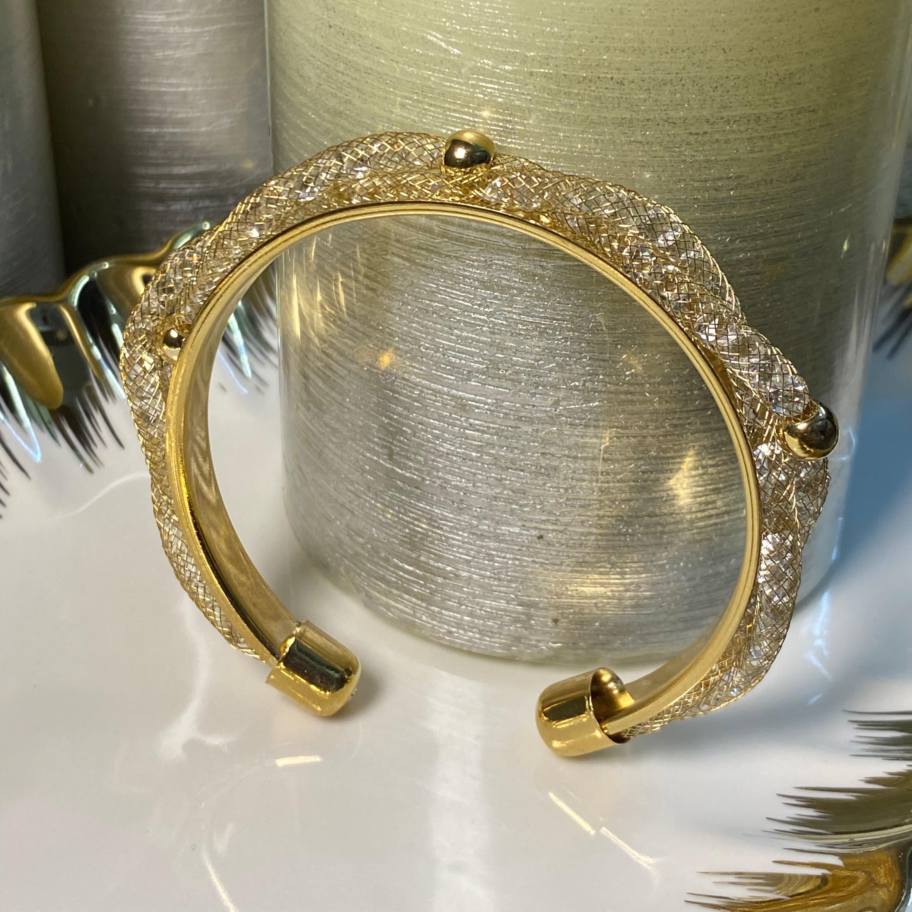 Gold Zircon Handcuff