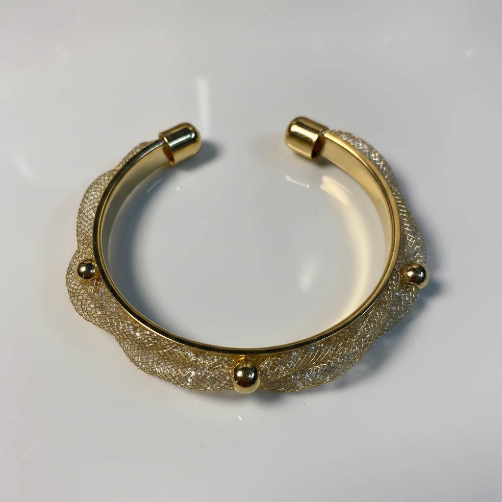 Gold Zircon Handcuff