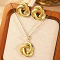 Stainless Steel Woven Necklace Set Dreamy Designs