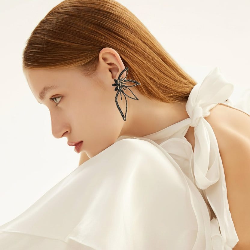 Crystal Butterfly Earrings Dreamy Designs