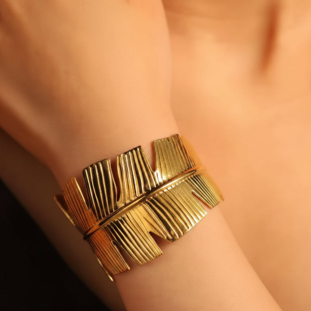 Stainless Steel Leaf Handcuff