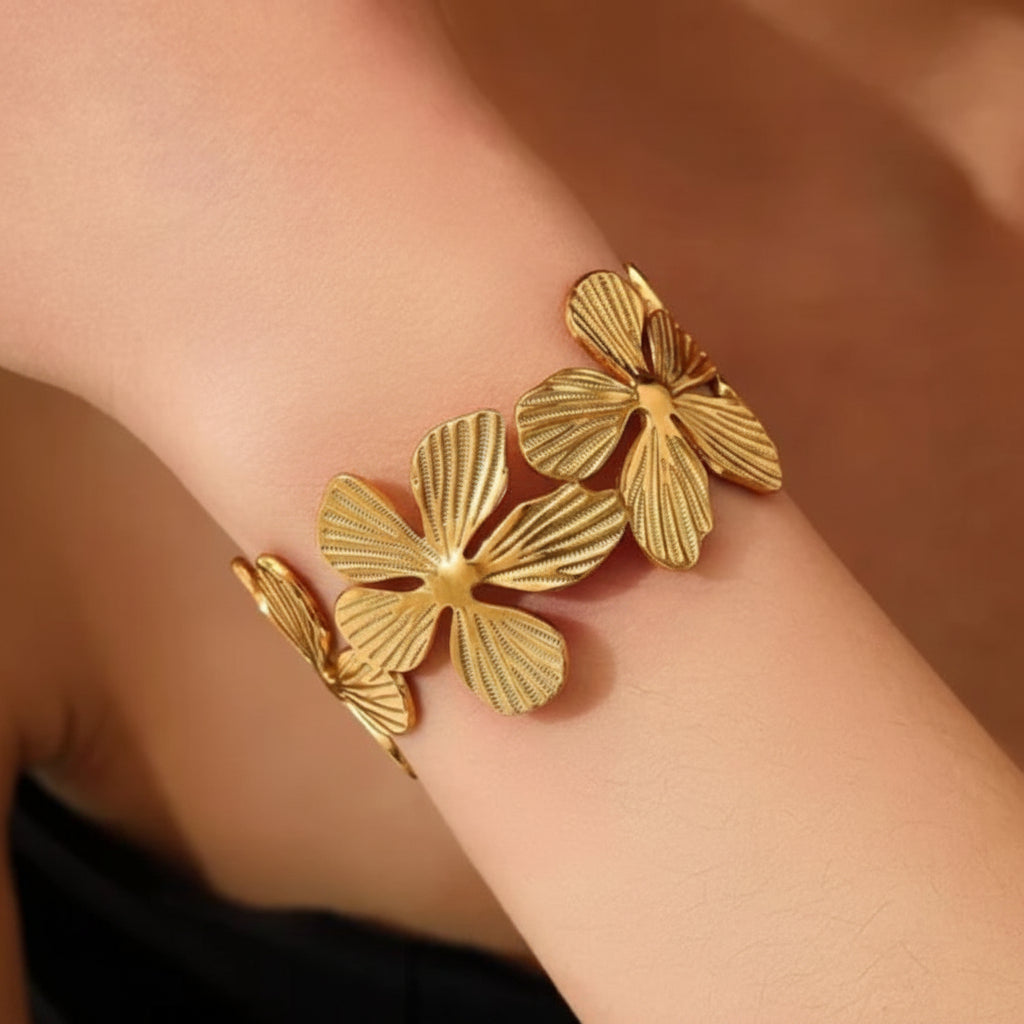 Stainless Steel Flower Handcuff