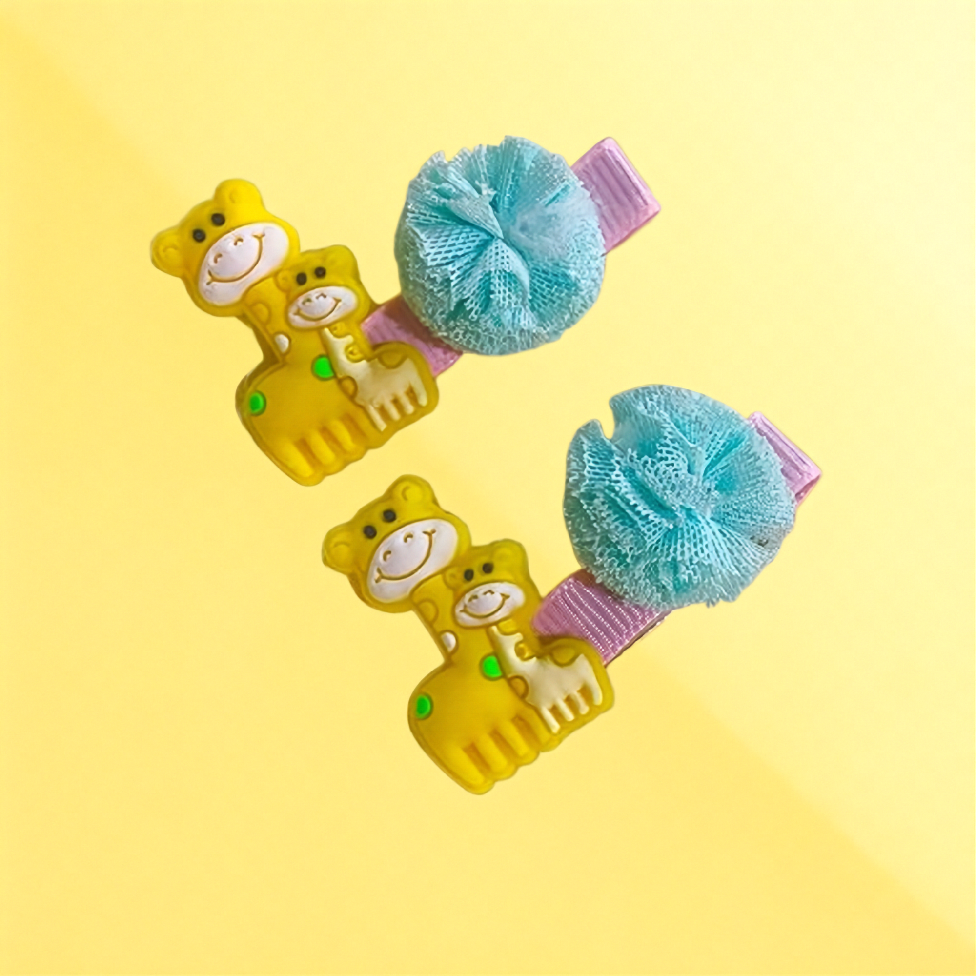 Giraffe Character Hair Pins