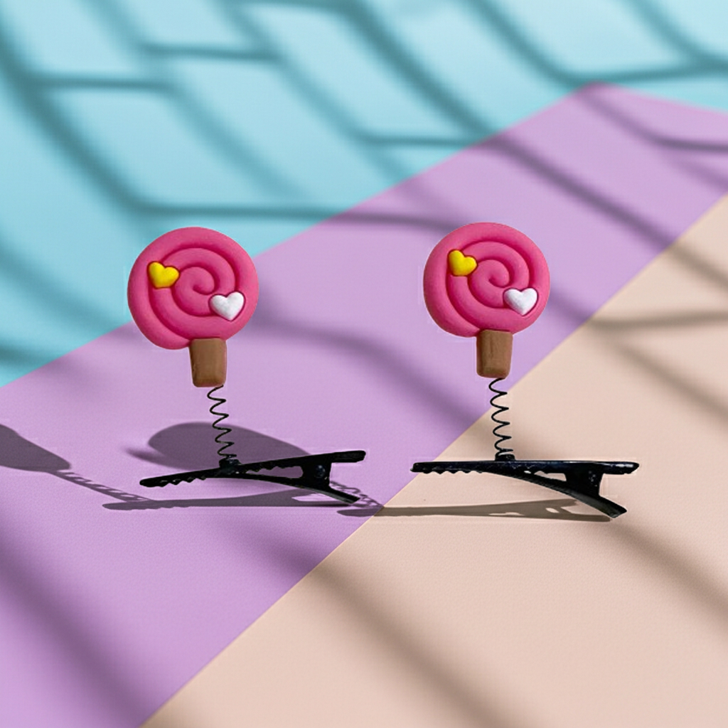 Lollipop Spring Hair Pins